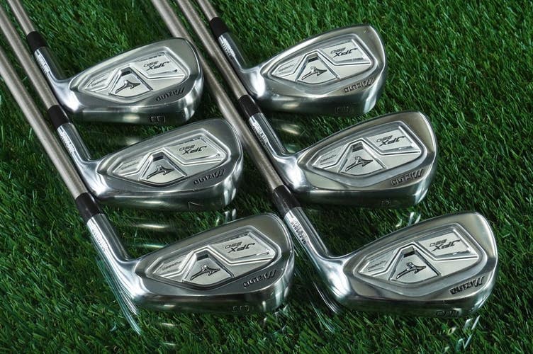 Mizuno JPX 850 Forged Irons 6-PW, GW SteelFiber i95 Stiff -1/2 Pured New Grips