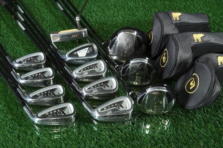 Golden Bear XS Tech Golf Set 15pc. Regular Flex RH With New Alignment Grips!!