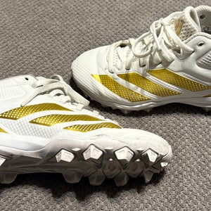 ADIZERO IMPACT.2 MOLDED RUBBER FOOTBALL CLEATS Youth Sz. 2.5 (Big Kids)