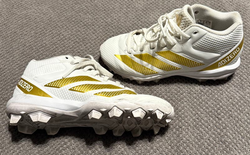 ADIZERO IMPACT.2 MOLDED RUBBER FOOTBALL CLEATS Youth Sz. 2.5 (Big Kids)