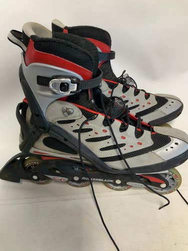 Used Rollerblade AERO 5 Senior Rec Fitness Skates Black Senior 13 11823-S000037124