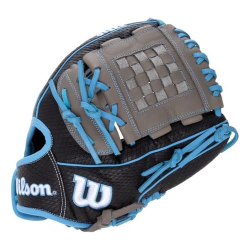 Wilson A1000 P12 Secret Menu Glove Grey/Black 12" LHT Softball Glove