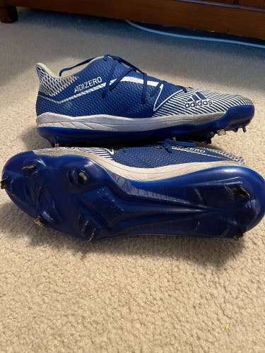 Blue Men's Size M 15.0 (W.16.0) Adult Adidas Adizero Low Top Metal (Used)