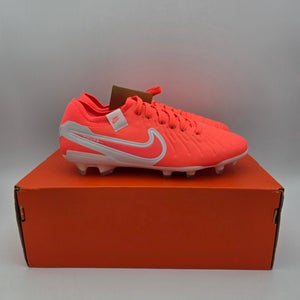 Nike Tiempo Legend 10 Academy FG/MG Hot Lava White DV4337-800 Men's Size 10.5