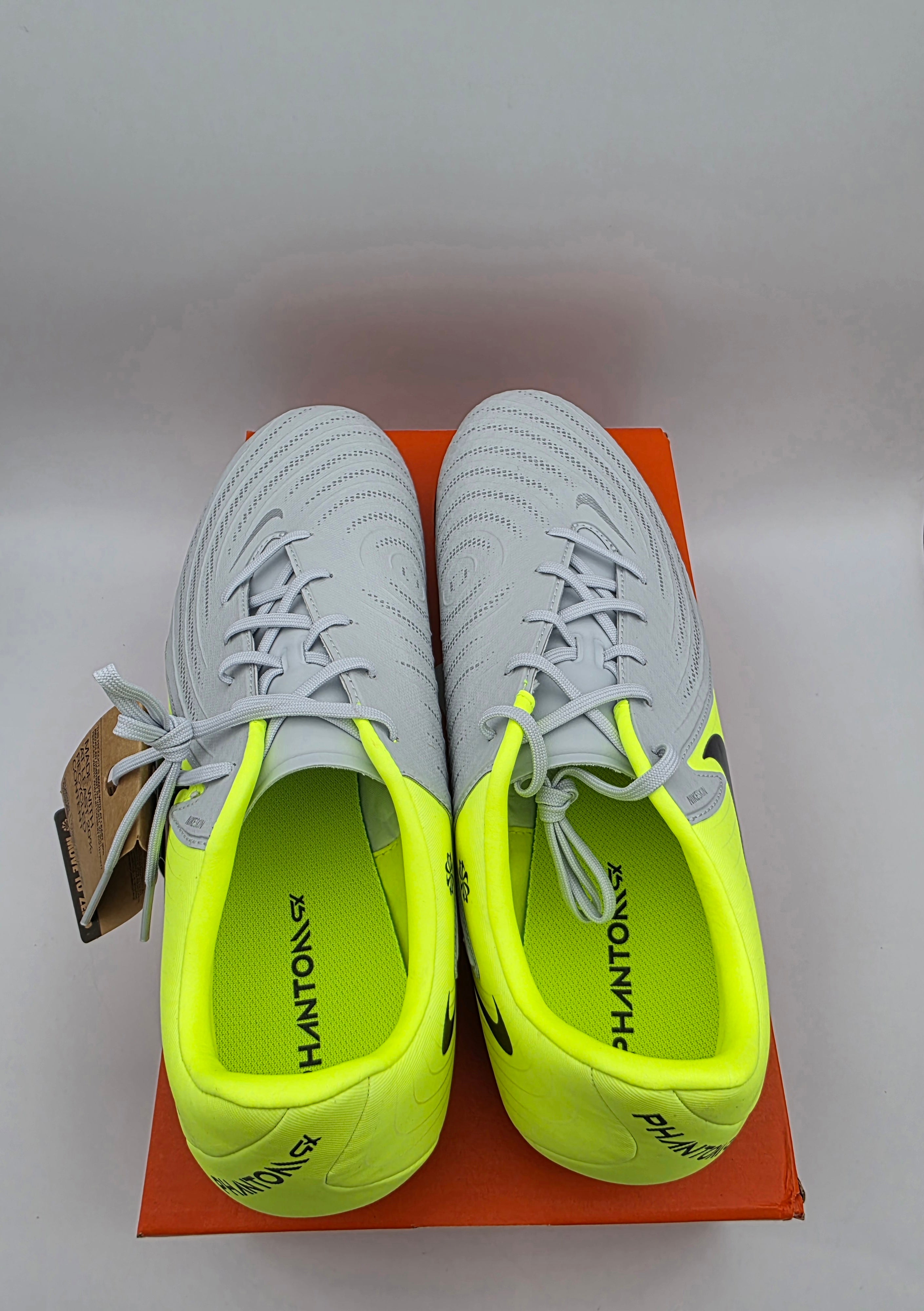 Nike Phantom GX 2 Academy Mens 12.5 Silver Volt Soccer Cleats FJ2552-003 Nike Phantom GX II Academy AG Silver Black Volt FJ2552-003  main image 3