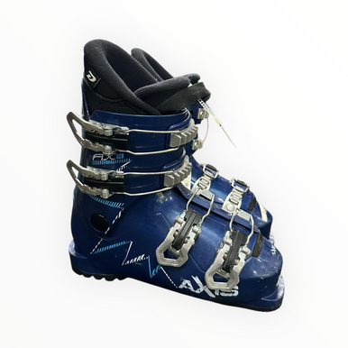 Used AXIS AX 4 Boys DH Ski Boot Navy Blue 205 MP - J01 11375-S000373746