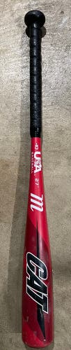 2019 Marucci CAT Alloy USABat Certified Bat (-10) 17 oz 27" (Used)