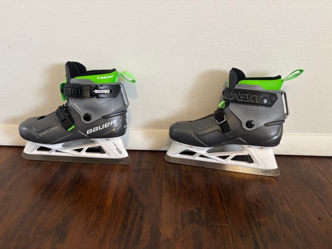 2025 Bauer Konekt HF2 Hockey Goalie Skates Size 4 (Used)