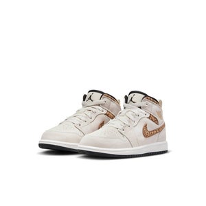 Nike Air Jordan 1 Mid SE DZ5370-102 Sneakers Kids 13 Orewood Casual Shoes HTAT98