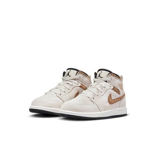Nike Air Jordan 1 Mid SE DZ5370-102 Sneakers Kids 13 Orewood Casual Shoes HTAT98