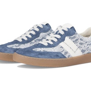 Paul Green Becki Sneakers Women's US 8 Blue Lace Detail Lifestyle Shoes VER1011