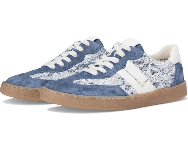 Paul Green Becki Sneakers Women's US 8 Blue Lace Detail Lifestyle Shoes VER1011