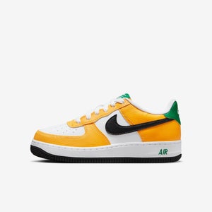 Nike Air Force 1 Low FN8008-700 Sneakers Kids 6.5 Yellow Lifestyle Shoes HTAT142