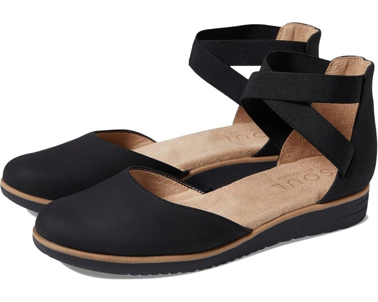 Soul Naturalizer Intro I2260S1 Flat Womens US 5.5 Black Round Toe Slip-On VER991