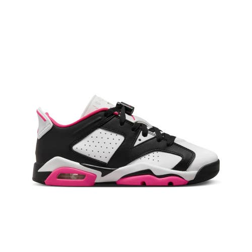 Air Jordan 6 Retro Low GS 768878-061 Kids White Black Pink Lifestyle Shoe HTAT84