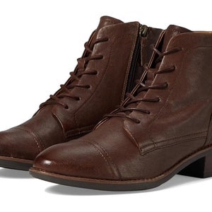 Comfortiva Cordia CT0006890 Boots Women's 9.5 Brown Leather Alomond Toe VER1000