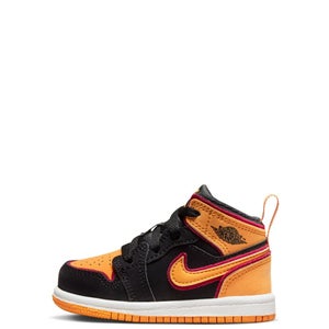 Nike Air Jordan 1 Mid SE FJ4926-008 Toddler US 6c Black Lifestyle Shoes HTAT94