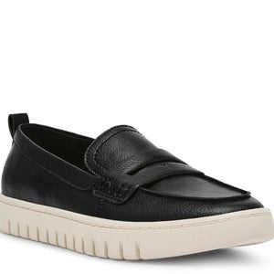 Anne Klein Kalypso Penny Loafer Women 8.5 Black Slip On Moc Toe Platform ZAP2197