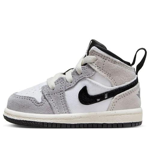 Nike Air Jordan 1 Mid SE FD9089-002 Sneaker Toddler 9C Gray Casual Shoes HTAT95