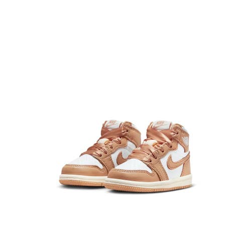 Nike Jordan 1 Retro High FN6623-201 Sneaker Toddler 4 Brown Casual Shoes HTAT116