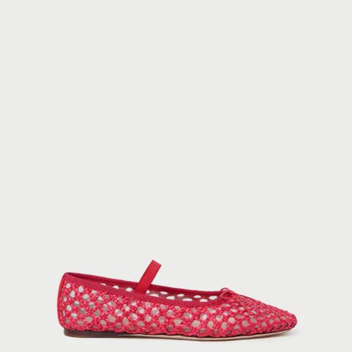 Loeffler Randall Leonie Ballet Flats Women's US 8 Red Leather Slip-On VER996
