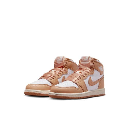 Nike Jordan 1 Retro High FN6621-201 Sneaker Kids 12 Praline Casual Shoes HTAT122