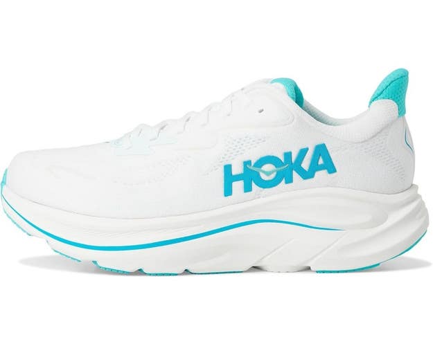 Hoka One One Clifton 10 1162030-WKY Sneaker Men 12.5 White Running Shoes TF10072