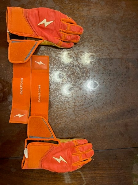 Bruce Bolt Batting Gloves Youth XLarge (Used)