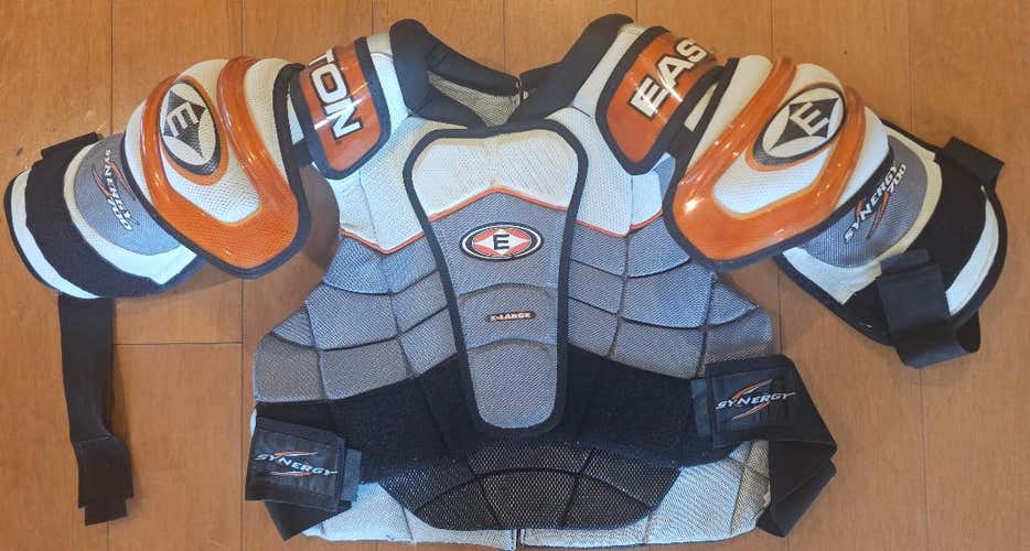 Easton Synergy 700 Hockey Shoulder Pads – Senior XL (Extra Large) – Spine Tec (Used)