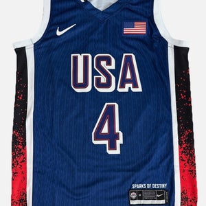 Steph Curry USA 2024 Olympic Basketball Jersey - Stitched - Size M - New