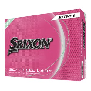 Srixon Soft Feel Lady Golf Balls (Soft White, 12pk) 1 dz 2025 NEW