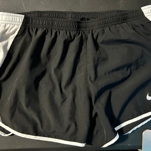 Black Womens Adult Dri-Fit Shorts Size Large