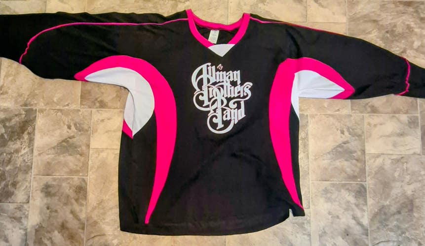 Black/Red/White  XL Allman Brothers  Hockey Jersey (Used)