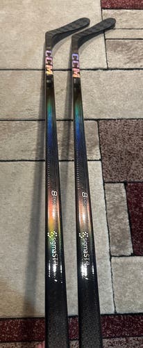 New! 2 Pack! 2 x 65 Flex P29 Right Hand JetSpeed FT8  Pro “Chrome” Hockey Sticks