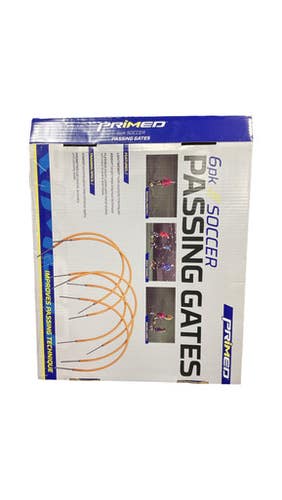 Used Primed 6 PK SOCCER PASSING GATES Soccer Training Aids Orange 11859-S000028071