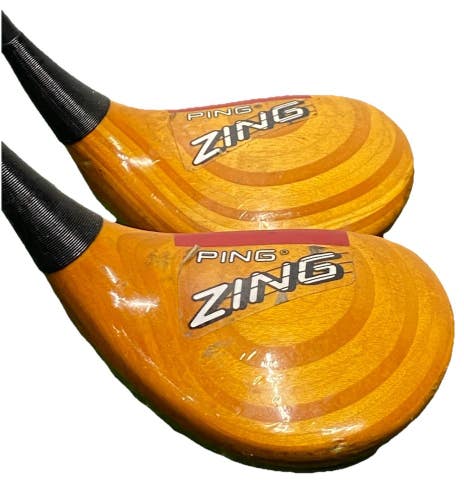 Ping Zing Blonde Wood Set 5w, 7w RH Loomis GL282 Stiff Graphite RARE Decals