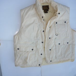 Eddie Bauer White Goose Down Women’s size Large Vest