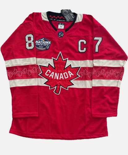 Sidney Crosby Team Canada 4 Nations Jersey Size 50 Medium (New)