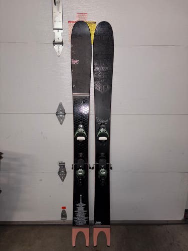 2022 Line Pescado 180 cm Powder Skis With Bindings Max Din 16 (Used)