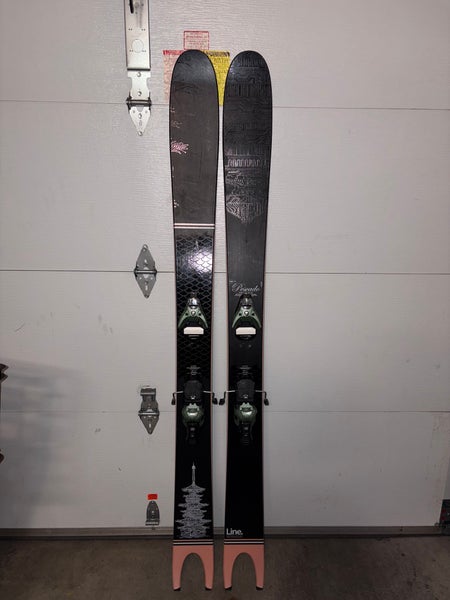 2022 Line Pescado 180 cm Powder Skis With Bindings Max Din 16 (Used)