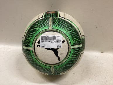 Used Puma EVO POWER 1 All Size Soccer Ball White 5 11725-S000496749