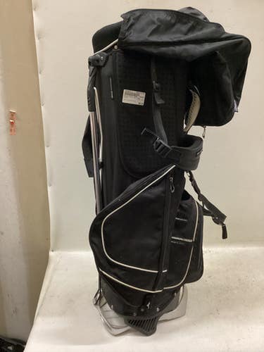 Used Mizuno CARRY Mens Stand Bag Black And White 11725-S000497317