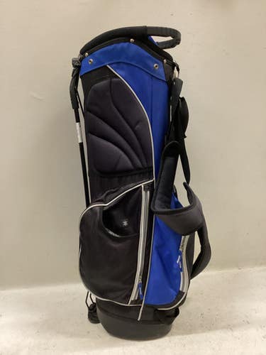 Used RJ GOLF STAND BAG Mens Stand Bag Black And Royal Blue 11725-S000497346