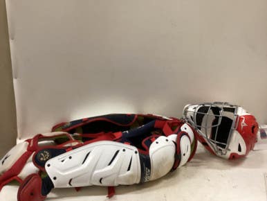 Used All-Star ADULT CATCHERS SET Catchers Equipment Other Red And White 11725-S000497682