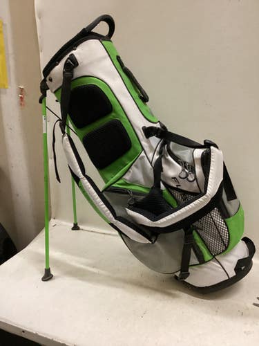 Used Callaway FUSION 14 Mens Stand Bag Lime And White 11725-S000497829