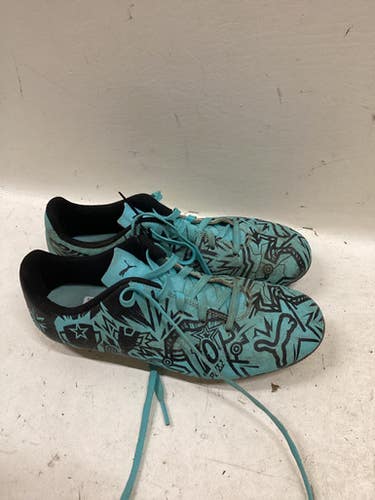 Used Puma Soccer Cleats Black And Sky Blue Junior 04 11725-S000497143