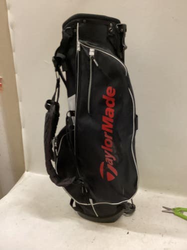 Used Taylormade BLK/RED/WHT Mens Stand Bag White/Black/Red 11725-S000497563