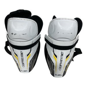 Used Bauer SUPREME 150 Senior Shin Guards White 9" 11847-S000032514