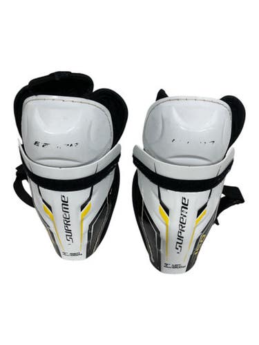 Used Bauer SUPREME 150 Senior Shin Guards White 9" 11847-S000032514