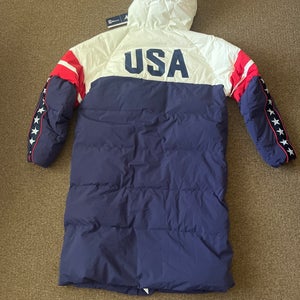 2026 Olympic team USA jacket. Long Puffy
